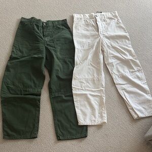 2 pairs Velvet by Graham & Spencer women’s Brylie Sanded Twill Utility Pant